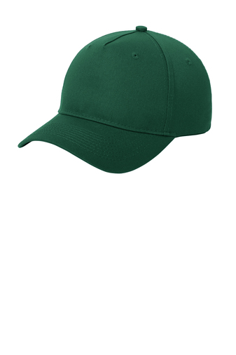 Port & Company® Adult Unisex Five-Panel High Profile Structured 100% Cotton Twill Cap